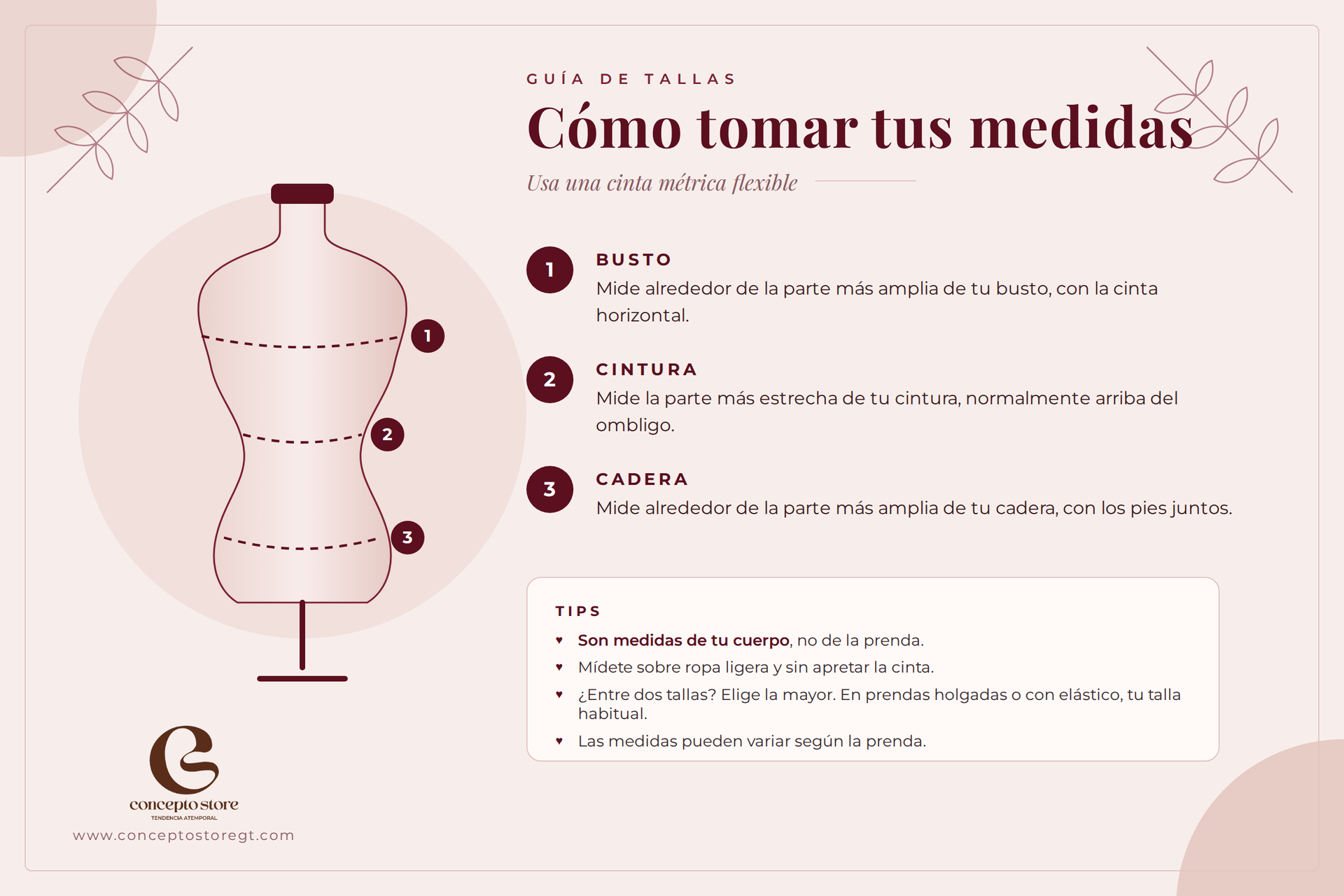 Cómo tomar tus medidas